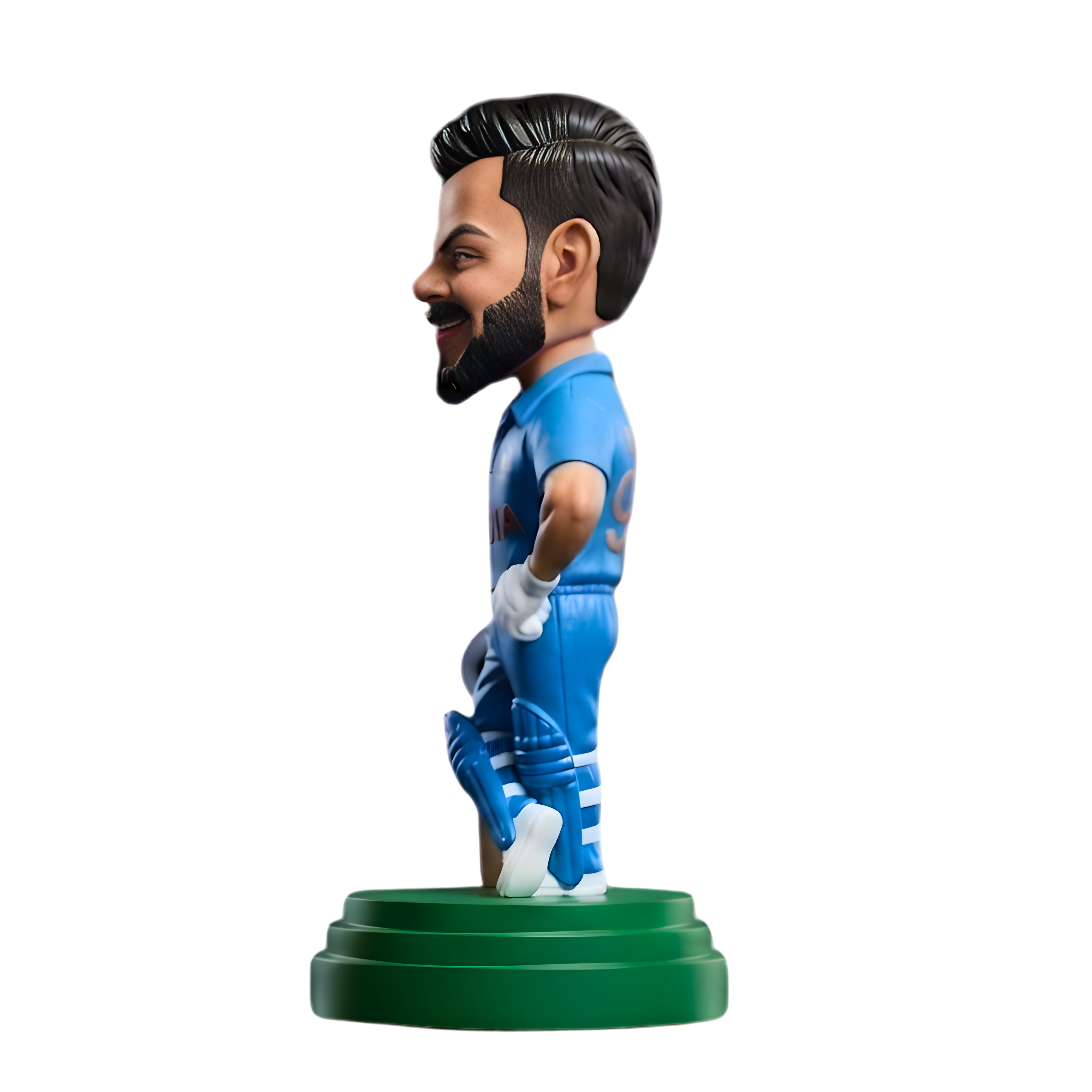 Cricket Player Figurine (Virat Style) | Indian Cricket Fan Collectible Showpiece | Mini Statue for Home Decor & Gift