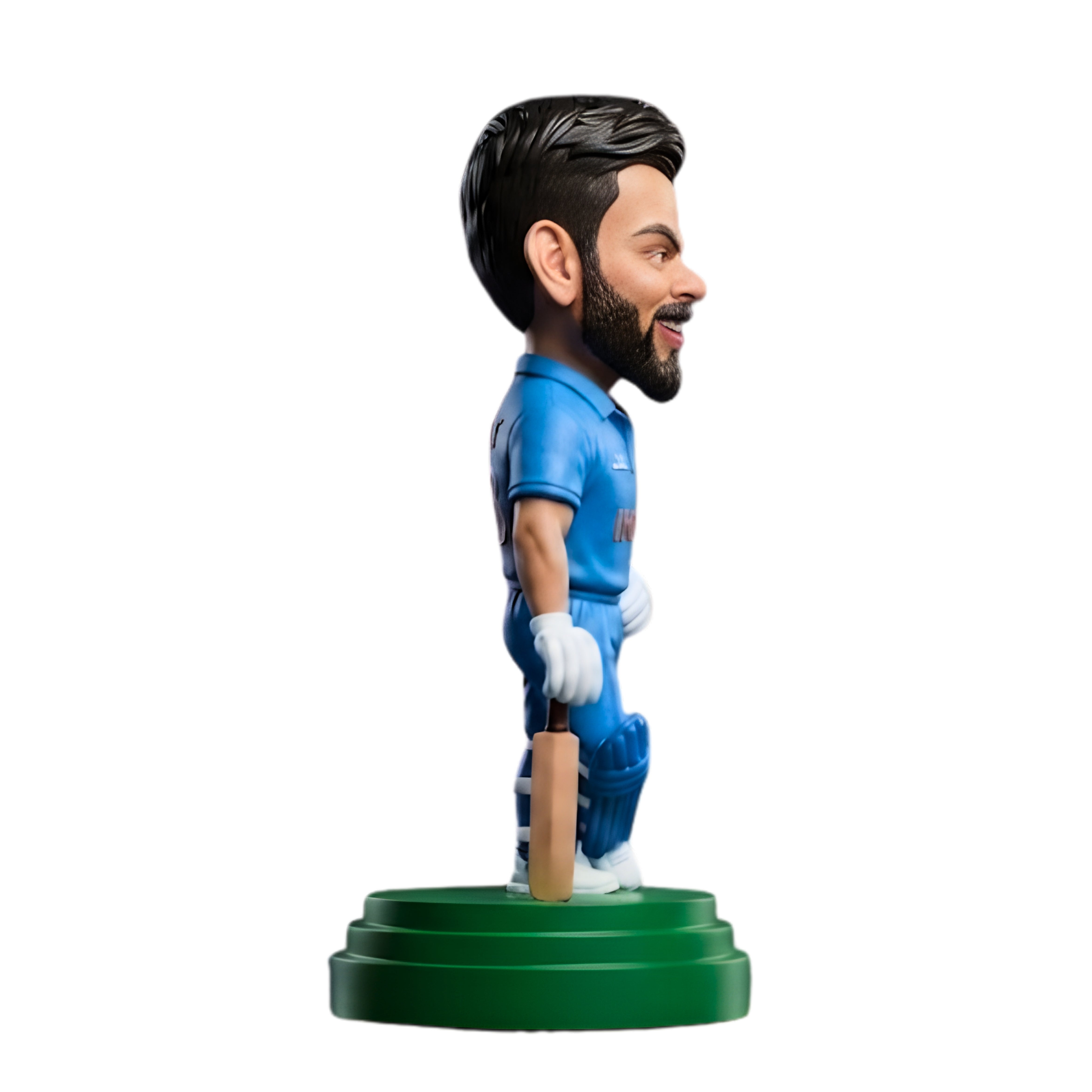 Cricket Player Figurine (Virat Style) | Indian Cricket Fan Collectible Showpiece | Mini Statue for Home Decor & Gift